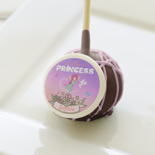 Glittering Fairy Princess Custom Name   Cake Pops