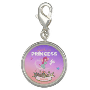 👸Glittering Fairy Princess Custom Name     Charm
