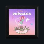 👸Glittering Fairy Princess Custom Name      Gift Box<br><div class="desc">It is every girl’s fantasy to be a beautiful princess. This design features a fairy princess, an elegant crown to place your youngster's name, a sparkling background of fairy dust, and a sparkling fairy. The words "Little Princess" are both written in special fonts. Perfect to make your girl feel like...</div>