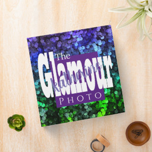 Glittering Glamour Sequin 3 Ring Binder