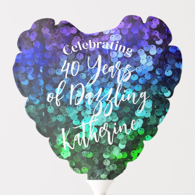 Glittering Glamour Sequin Balloon (Front)