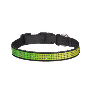 Glittering Green Gradient Dog Collar