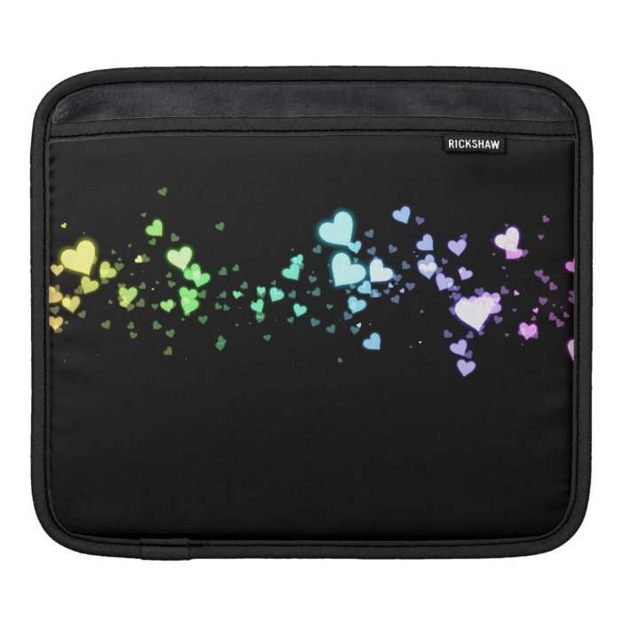 Glittering Hearts iPad Sleeves