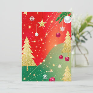 Glittering Holiday Magic  Invitation