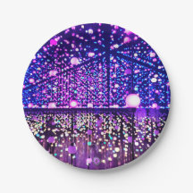 Glittering Lights 7" Paper Plate