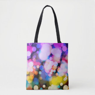 Glittering lights: vintage ambiance. tote bag