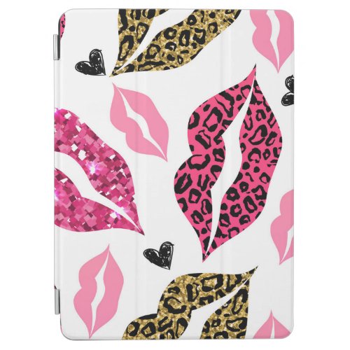 Glittering Lips Leopard Fashion Pattern iPad Air Cover