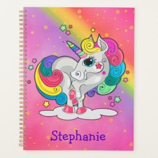 Glittering Magical Unicorn, Sparkling Rainbow Pink