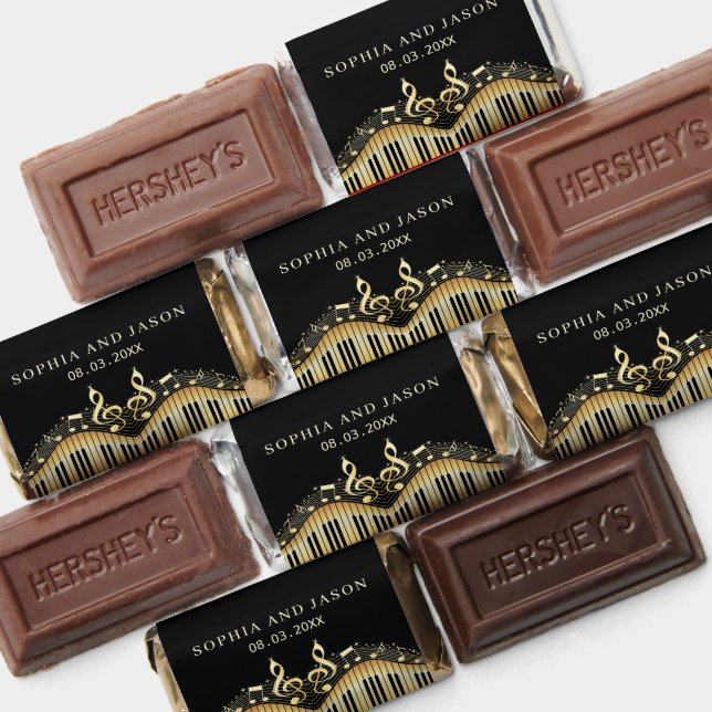 Glittering Musical Notes Hershey's Miniatures (Assorted)