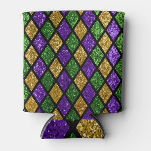 Glittering paillettes diamonds, festive background can cooler