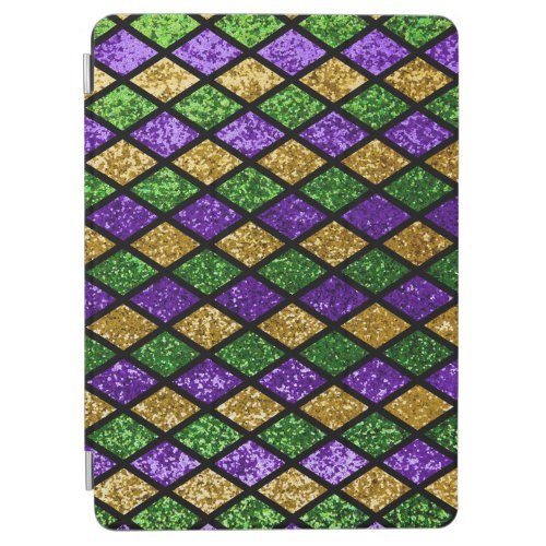 Glittering paillettes diamonds festive background iPad air cover