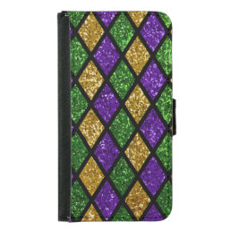 Glittering paillettes diamonds, festive background samsung galaxy s5 wallet case