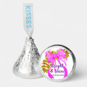Glittering Pink Ribbon Christmas Hershey®'s Kisses®