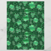 Glittering Shamrocks and Swirls ID289 (Front)