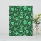 Glittering Shamrocks and Swirls ID289 (Standing Front)