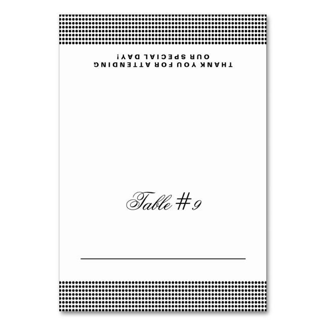 Glittering Wedding Folded Place Card (Front)