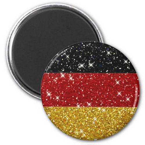 Glitters Germany Flag with Sparkles Magnet