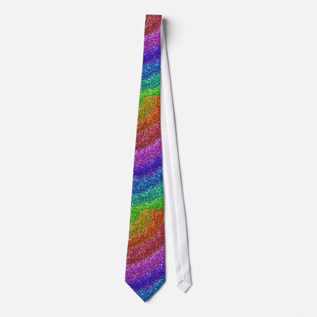 Glitters Rainbow Neck Tie (Front)