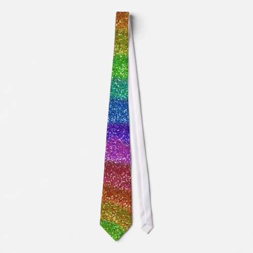 Glitters Rainbow Neck Tie