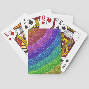 Glitters Rainbow Poker Cards