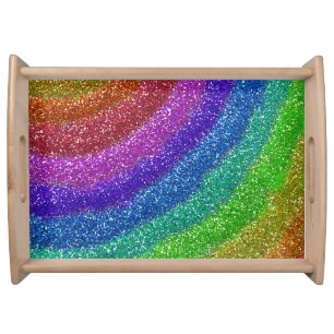 Glitters Rainbow Serving Tray
