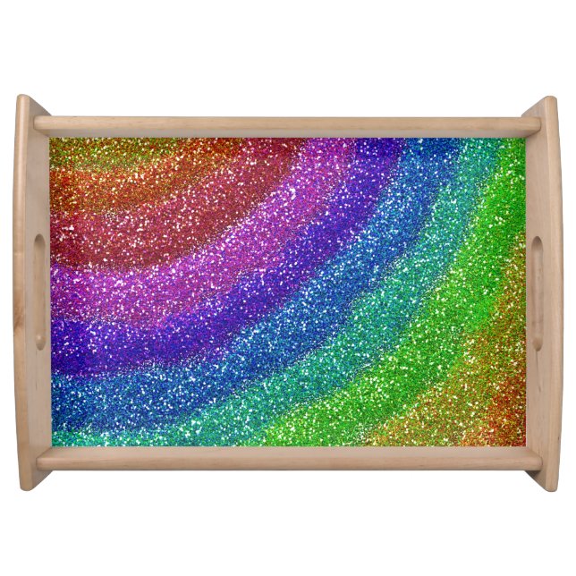 Glitters Rainbow Serving Tray (Front)
