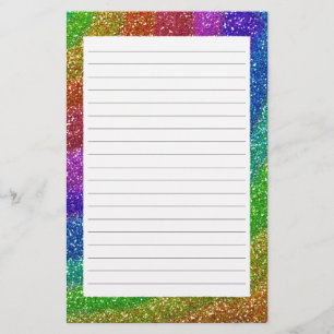 Glitters Rainbow Stationery
