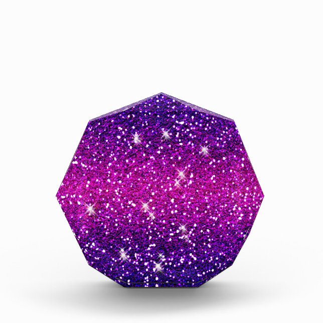 Glitters Sparkles Purple Pink Texture Award (Front)