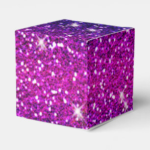Glitters Sparkles Purple Pink Texture Favor Boxes