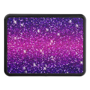 Glitters Sparkles Purple Pink Texture Hitch Cover