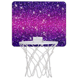 Glitters Sparkles Purple Pink Texture Mini Basketball Hoop