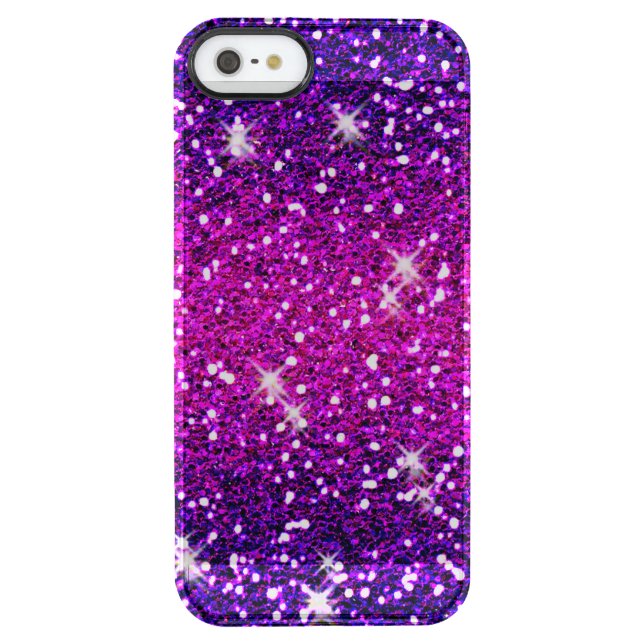 Glitters Sparkles Purple Pink Texture Uncommon iPhone Case (Back)