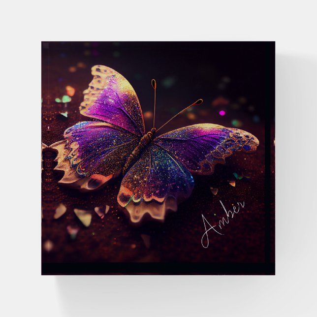 Glitterwing Dreamscape Paperweight (Front)