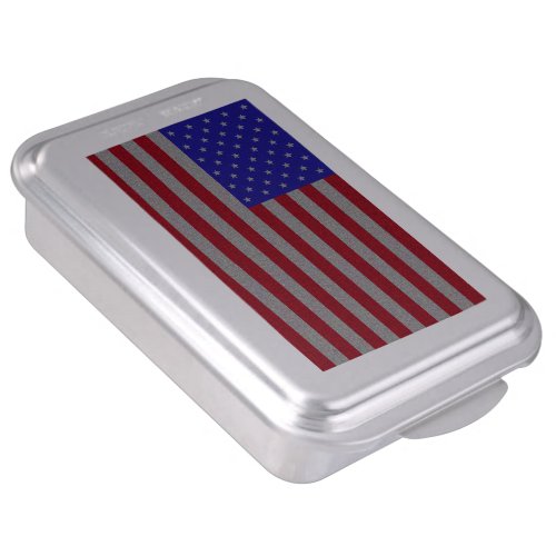 Glittery American Flag Cake Pan