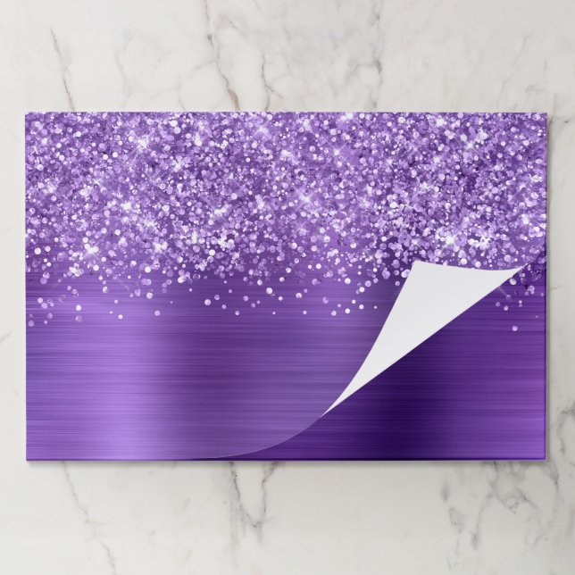 Glittery Amethyst Glam Blank Paper Pad (Folded)