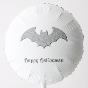 Glittery Bat Halloween Balloon