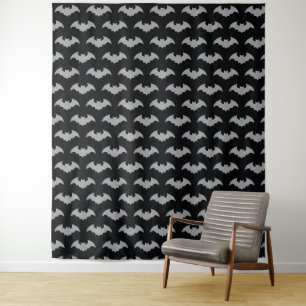 Glittery Bat Halloween Photo Backdrop