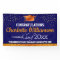 Glittery Blue and Orange Graduation