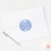 Glittery Blue Snowflake Sticker (Envelope)