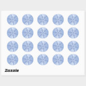 Glittery Blue Snowflake Sticker (Sheet)