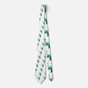 glittery Christmas reindeer Tie