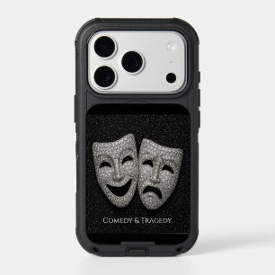 Glittery Comedy & Tragedy Drama Mask iPhone 17 Pro Case