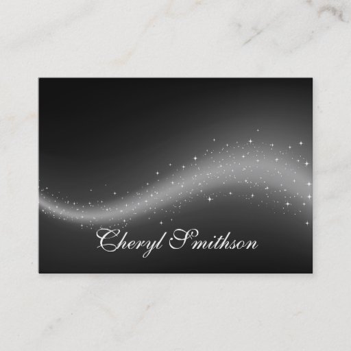 Customizable Glittery Design Business Card