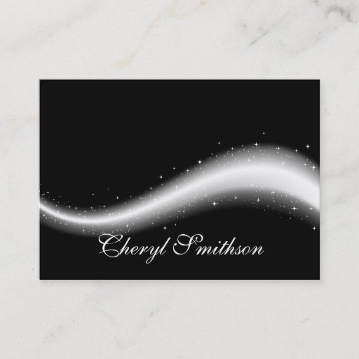 Customizable Glittery Design Business Card