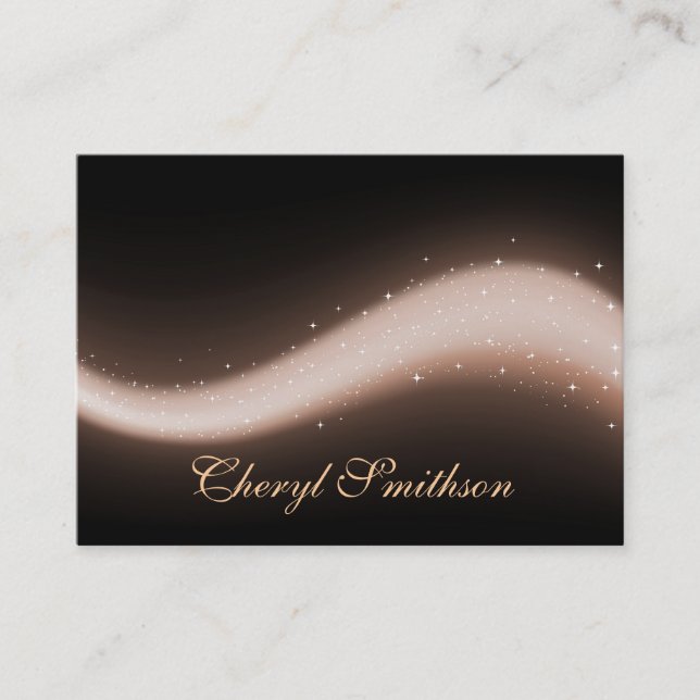 Glittery Design Business Card (Front)