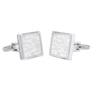 Glittery Diamond Crystal on Silver Plated Cufflinks