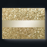 Glittery  fancy elegant modern gold stripe envelop envelope<br><div class="desc">Glittery modern elegant gold stripe address rsvp design.</div>