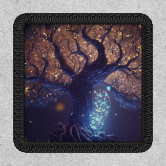 Glittery Fantasy Glow Tree Patch