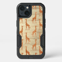 Glittery Giraffe on Gold Foil 