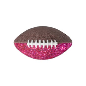 Glittery Glam Football Pink Sparkly Cute Gifts by CricketDiane at Zazzle